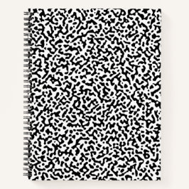 Schwarz Buchmuster Notizbuch