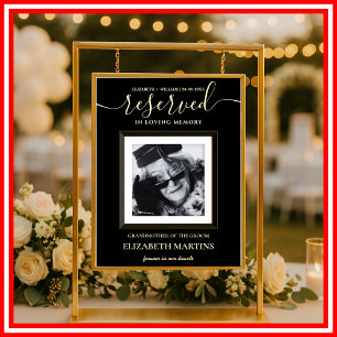 Schwarz-Butter Gelb verstorben Sitzzeichen Poster