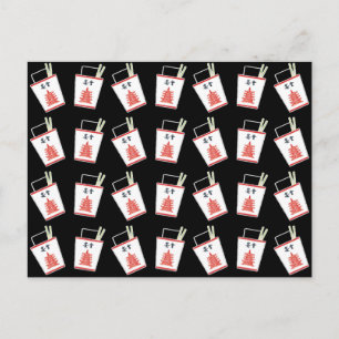 Schwarz-Chinesisch-Ausstieg Postkarte