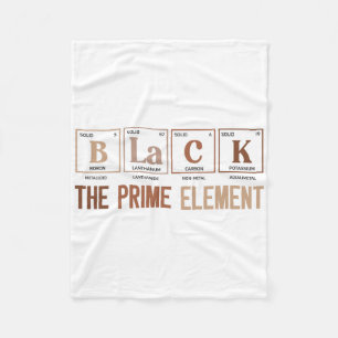 Schwarz Das Prime Element Schwarze Geschichte Mona Fleecedecke