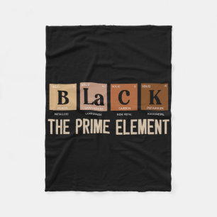 Schwarz Das Prime Element Schwarze Geschichte Mona Fleecedecke