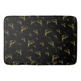 Schwarz, Delfin, Fisch, Natur, Wasser, Design, Badematte