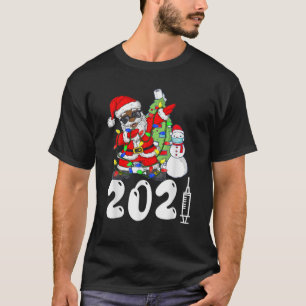 Schwarz. Der afroamerikanische Weihnachtsmann. Chr T-Shirt