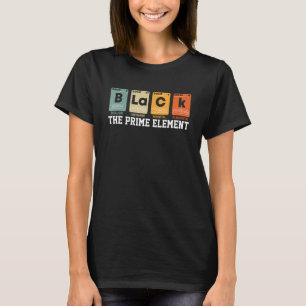 Schwarz des Prime-Element Periodic Table Black His T-Shirt