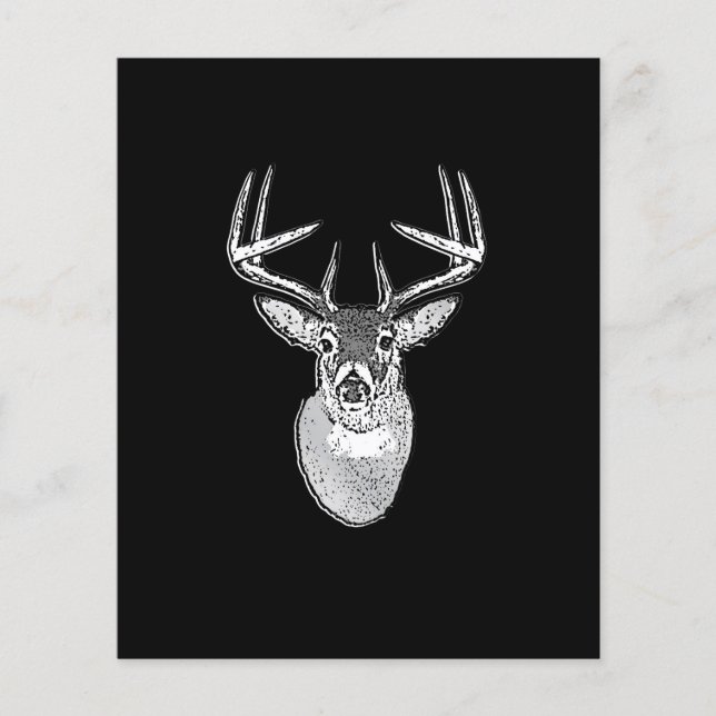 Schwarz-Design White Schwanz Deer Flyer (Vorne)