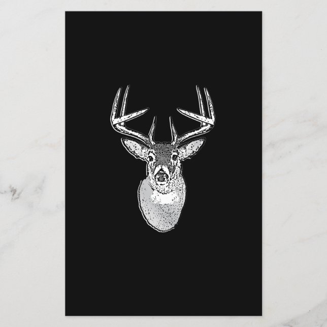 Schwarz-Design White Schwanz Deer Flyer (Vorne)