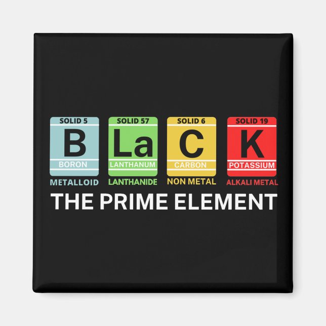 Schwarz: Die schwarze Vorgeschichte des Prime-Elem Magnet (Vorne)