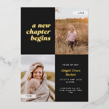 Schwarz Ein neues Kapitel fängt Abschluss an