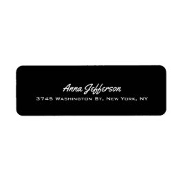 Schwarz Elegant Beruflich Modernes Personal