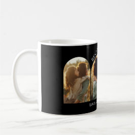 Schwarz eleganter Bogen Multi Foto bestes Mum Kaffeetasse