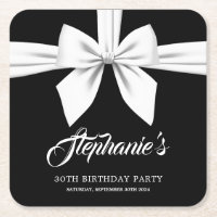Schwarz Elegantes Extravagantes Tiffany Party Deko