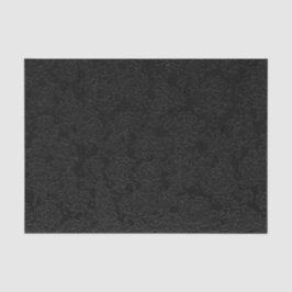 Schwarz Elegantes Sukkulentes Muster Decoupage Seidenpapier