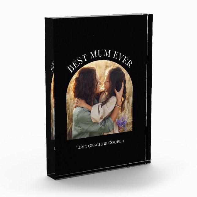 Schwarz-Foto-Typografie Fotoblock (Links)