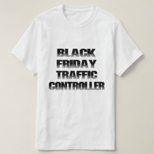 Schwarz Freitag Verkehrsregler T-Shirt
