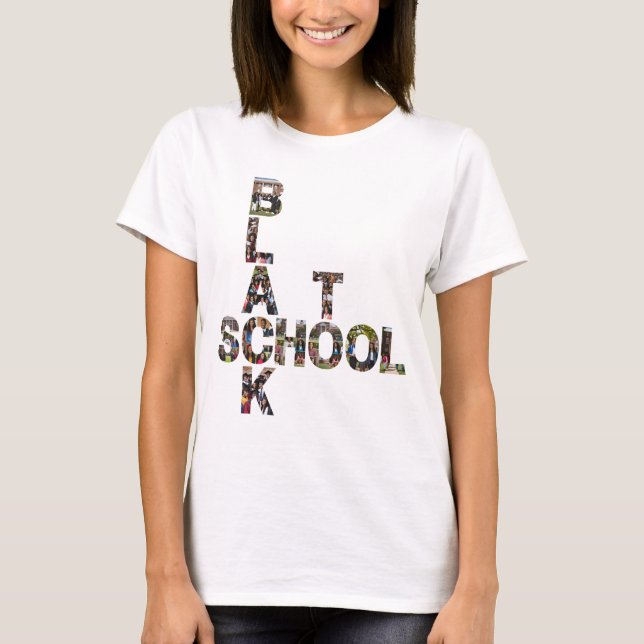 Schwarz für Schülerinnen und Schüler T-Shirt (Vorderseite)