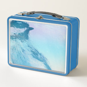 Schwarz gekappte Chickadeausdruck Metall Brotdose