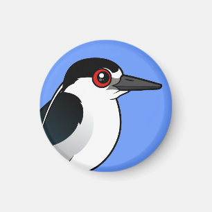 Schwarz-gekrönter Nachtreiher Magnet