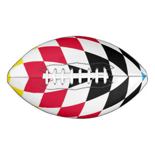 Schwarz-Gelb-Blau-Bayern Diamantfarben-Muster Football