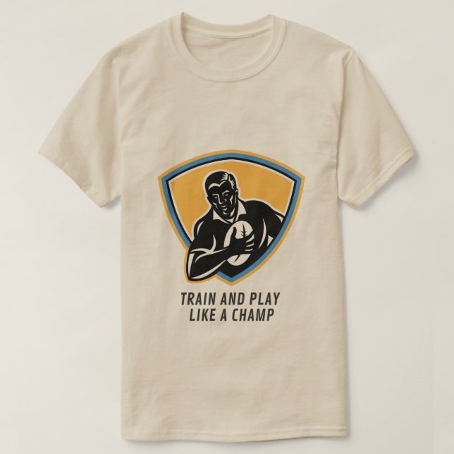 Schwarz-Gelb-Fußball T-Shirt (Design vorne)