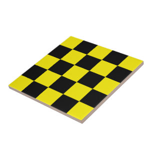 Schwarz/Gelb geprüft - Sport - Fliese