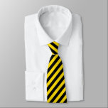 Schwarz Gelb gestreifte Vorlage Elegant Trendy Krawatte<br><div class="desc">Schwarz Gelb gestreifte Vorlage Elegant Trendy Moderne Klasse moderne Neck Tie.</div>