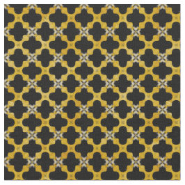 Schwarz, Gelb, Grau Modernes Stadtmuster Stoff