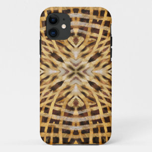 Schwarz-Gelb-Kaleidoskop-Fell Case-Mate iPhone Hülle