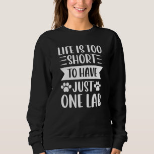 Schwarz-Gelb-Schokolade-Labrador nicht nur ein Lab Sweatshirt