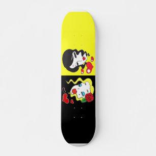 Schwarz-Gelb-Skateboard Skateboard