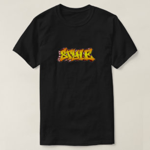 Schwarz-Gelb-Stil (Graffiti) T-Shirt