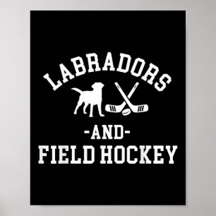 Schwarz Gelbe Schokolade Lab Mom Dad und Field Hoc Poster