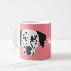 Schwarz Gepunkteter Dalmatiner Dog Kaffee Tasse