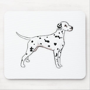 Schwarz-Gepunkteter Dalmatiner Mousepad