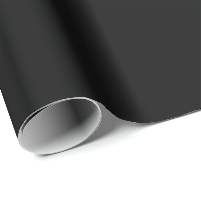 Schwarz Geschenkpapier (Rolleneckpunkt)