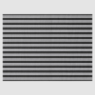 Schwarz gestreift seidenpapier