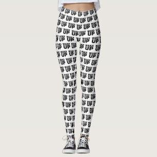 Schwarz geweckt leggings