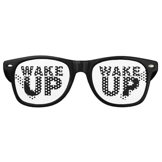 Schwarz geweckt partybrille (Vorderseite)