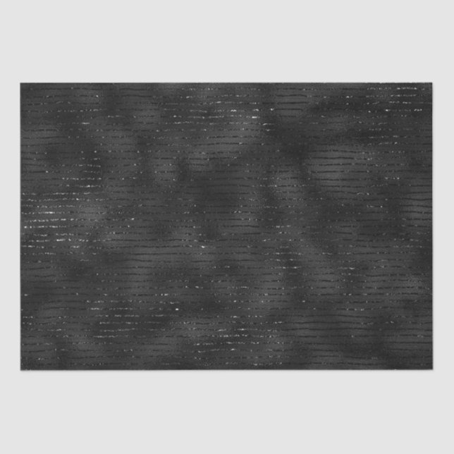 Schwarz-Glitzer-Streifen Seidenpapier (Vorderseite)