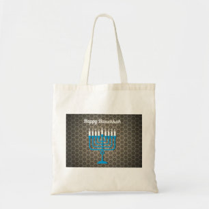 schwarz glücklicher hanukkah tragetasche