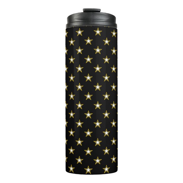 Schwarz-Gold-Army Thermosbecher (Vorderseite)