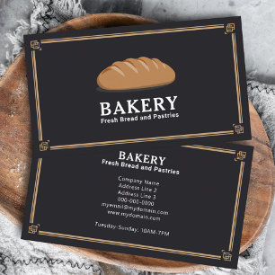 Schwarz-Gold-Bäckerei Visitenkarte