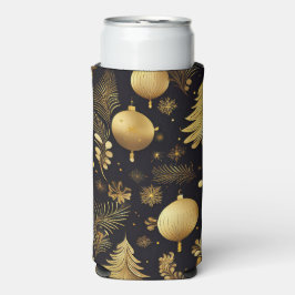 SCHWARZ & GOLD FEIERTAGS-WEIHNACHTSDEKORATIONEN SELTERS DOSENKÜHLER