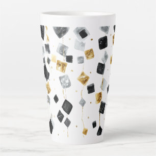 Schwarz Gold Frohes Neues Jahr Milchtasse