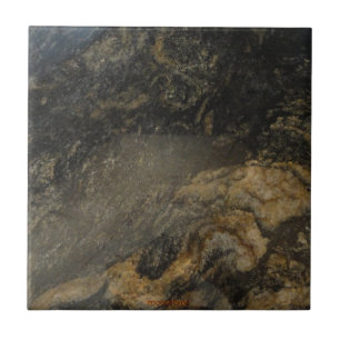 Schwarz-Gold-Granit Fliese