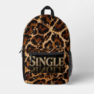 Schwarz-Gold-Kristall-Tiger-Muster Bedruckter Rucksack