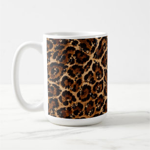 Schwarz-Gold-Kristall-Tiger-Muster Kaffeetasse