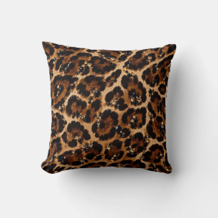 Schwarz-Gold-Kristall-Tiger-Muster Kissen