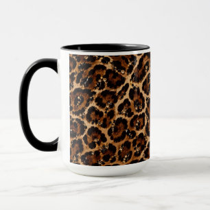 Schwarz-Gold-Kristall-Tiger-Muster Tasse