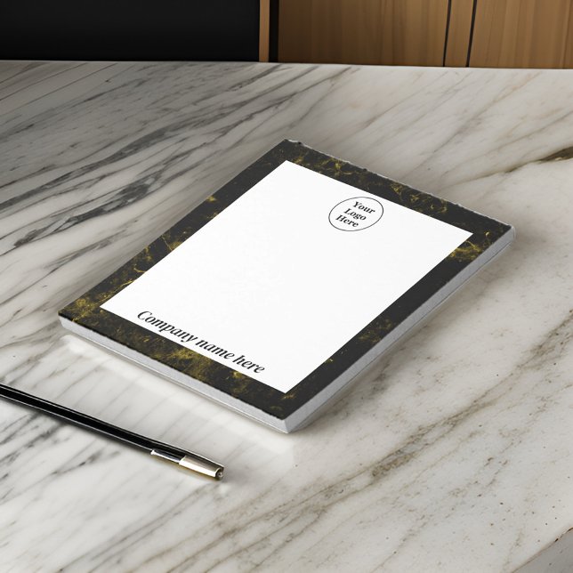 Schwarz-Gold-Marmor Notizblock (Von Creator hochgeladen)