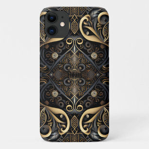 Schwarz-Gold-Mittelalter Case-Mate iPhone Hülle